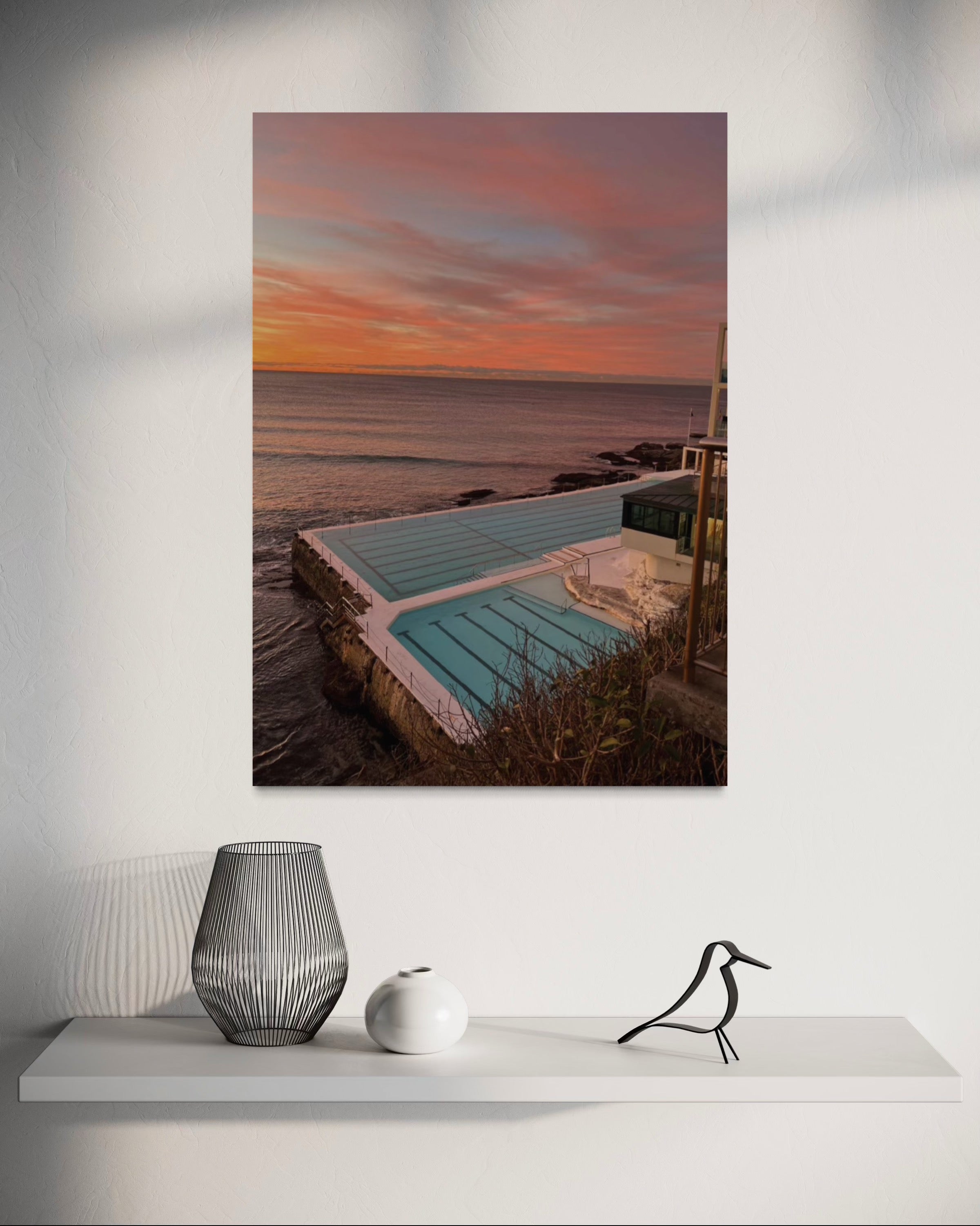 Illuminated Sunrise Over Bondi Icebergs