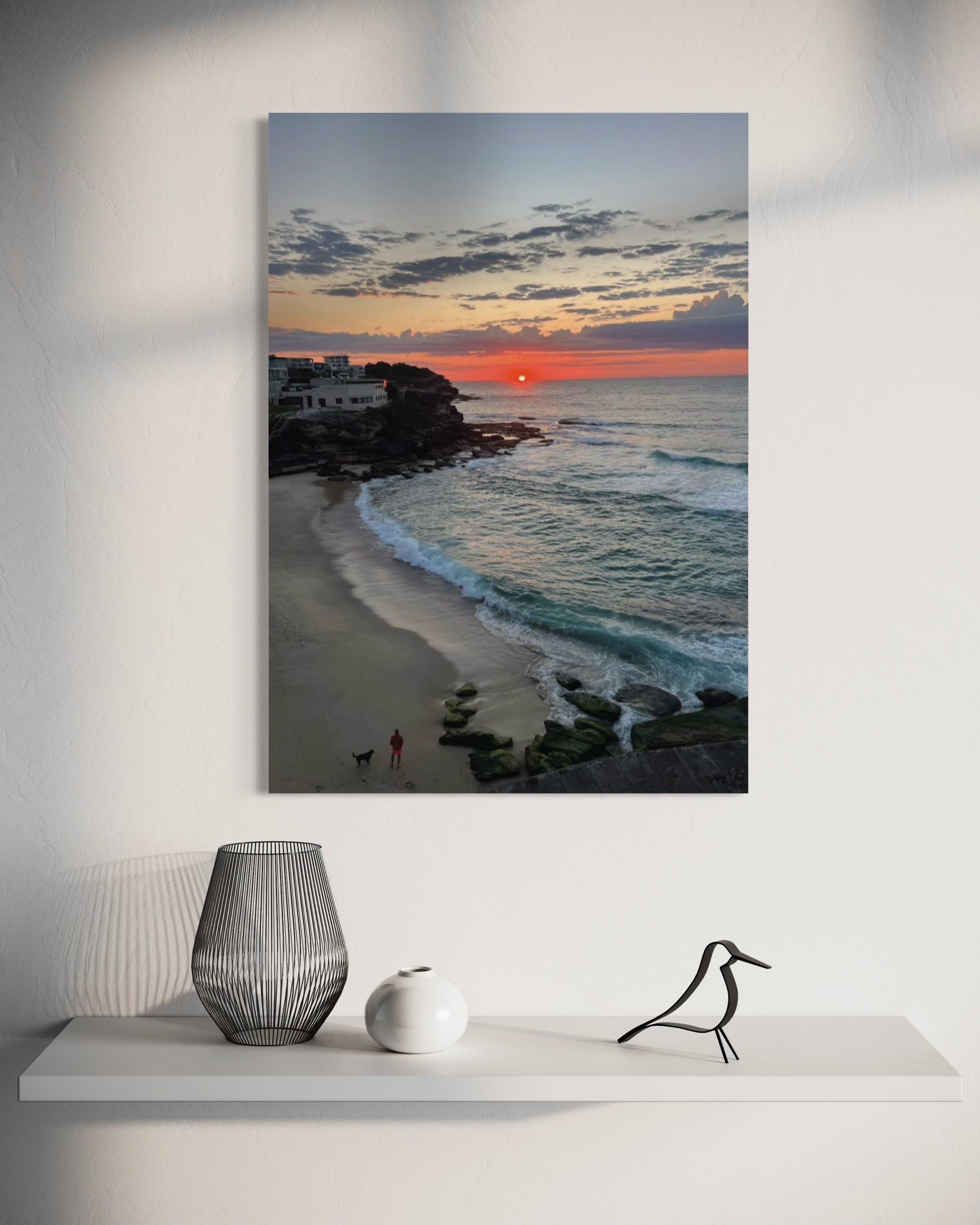 Tamarama Sunrise with Red Sun