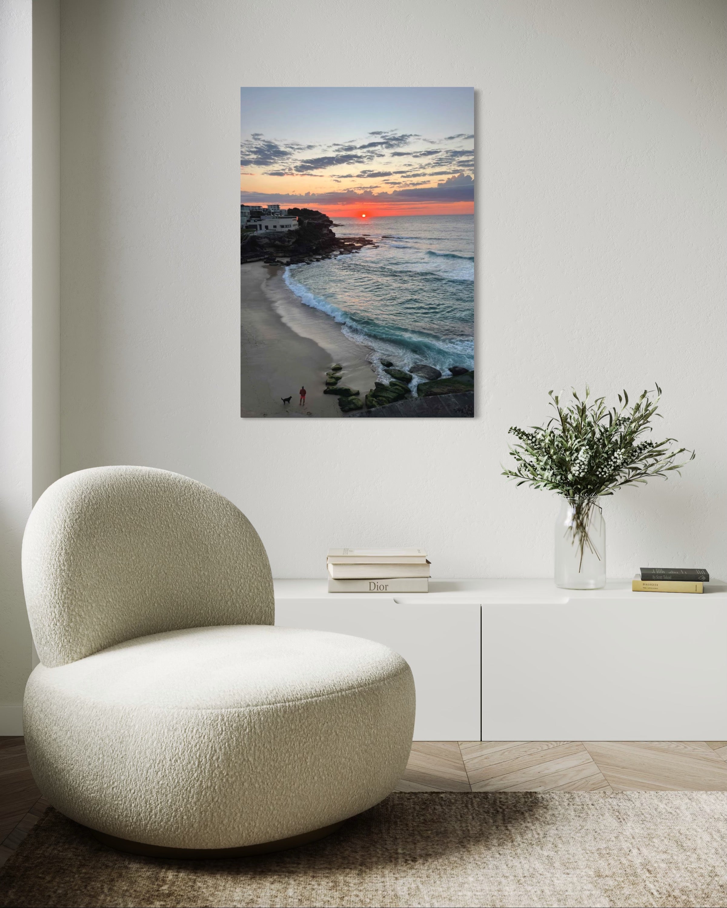 Tamarama Sunrise with Red Sun