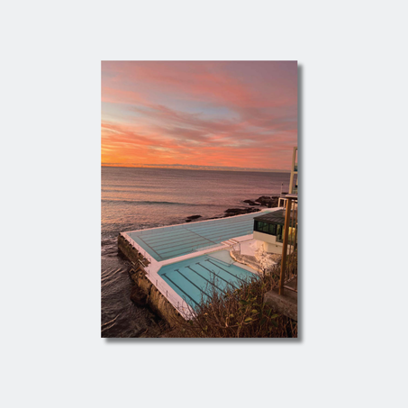 Illuminated Sunrise Over Bondi Icebergs