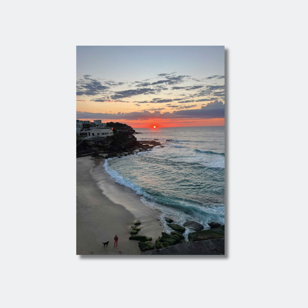 Tamarama Sunrise with Red Sun
